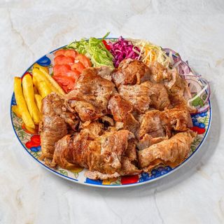 Kebab na talerzu