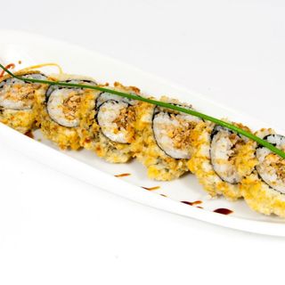 110. Hoso salmone fritto con salsa teriyaki * - 8 pezzi