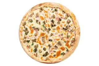 Gemeni Pizza Prosciutto Funghi Mare
