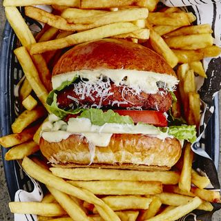 Caesar Burger + Garnish