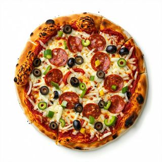 Pizzetta con ventricina e gorgonzola