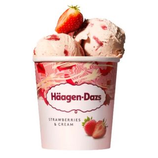 Helado De Fresa Y Crema Häagen Dazs Sin Gluten 400 Gr.