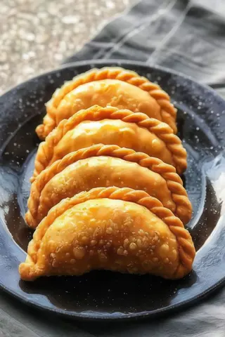 2 Empanadas De Carne + 2 Empanadas De Pollo + 2 Empanadas Roquefort
