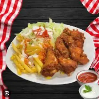 Plato Combinado Eibar Con Patatas Fritas