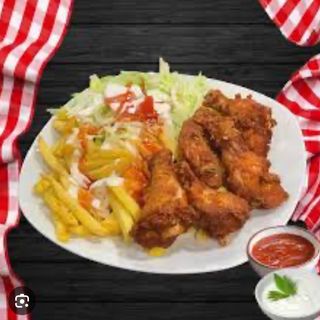 Plato Combinado Eibar Con Patatas Fritas