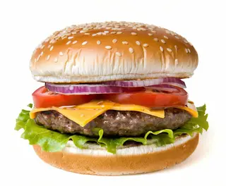 Hamburger alla griglia 180 gr con insalata