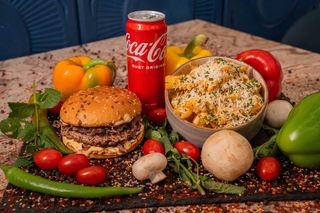 Menu American Juicy Burger Black-Angus 