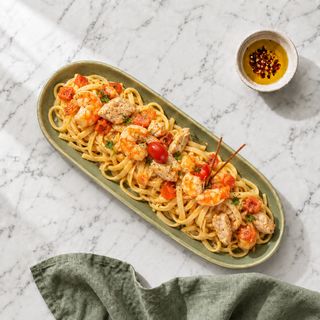 Chicken Shrimp Linguini