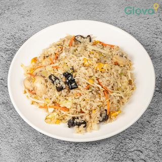 162. Пържен ориз със зеленчуци и яйца (600г)