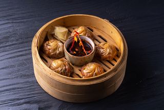 Гедза с цыпленком на пару или жареные 