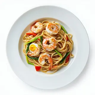 202. Spaghetti di soia ai gamberi