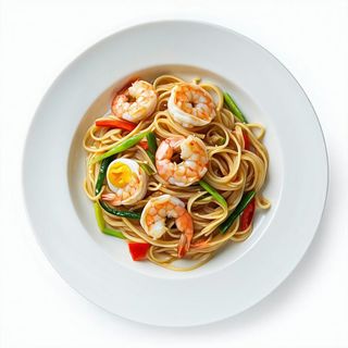 202. Spaghetti di soia ai gamberi