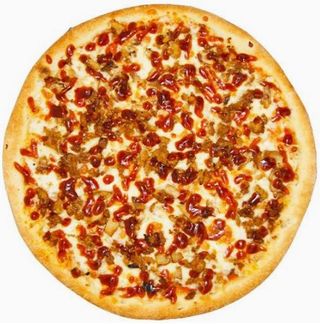 Menú pizza de pollo (33 cm.)