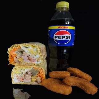 Величезний+нагетси+напій 0.5 600г