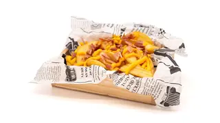 Patatas Rústicas Con Salsa Cheddar Y Bacon