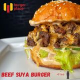 Beef suya burger