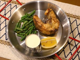 Осетрина по-барски приготовленная на гриле