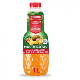 Bebida Granini Cocktel Frutas sin Azúcar Pet 1 L.