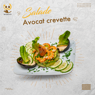 Salade Avocat Crevette