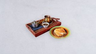 Kawa z kardamonem i baklawą