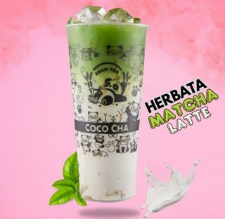 Herbata mleczna matcha