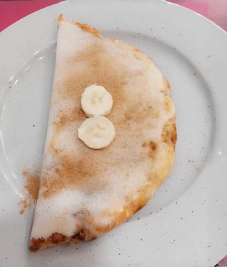 Tapioca de Pasta de Amendoim e Banana
