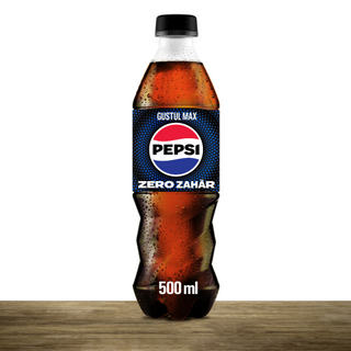 Pepsi Zero Zahar, Bautura Cola, Pet, 500ML