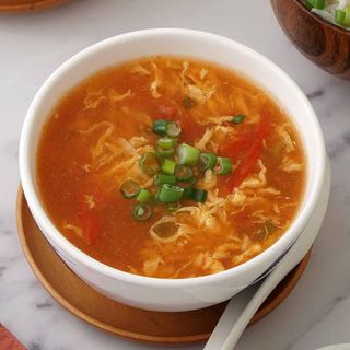 Tomato sweetened Egg Soup