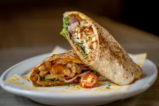 Wrap con ensalada supersana