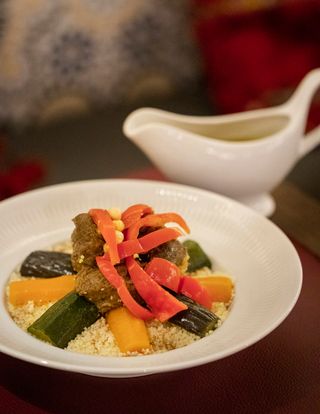 Cuscús De Verduras A Base De Sémola De Trigo