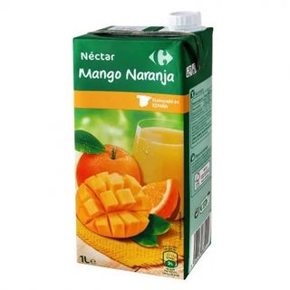 Néctar de Mango y Naranja Carrefour Brik 1 L.