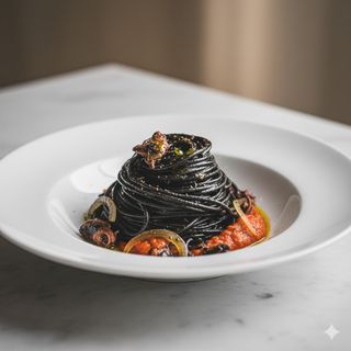 Spaghetti al nero di seppia