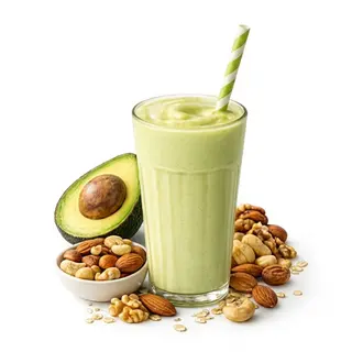 Batido De Aguacate Con Frutos Secos