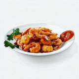 128. Панирани скариди със сладко-кисел сос (700г)