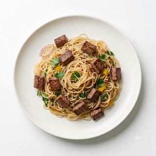 Spaghetti con manzo