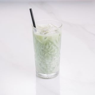 Lemon iced matcha