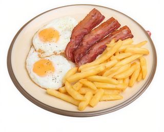 Bacon + patatas + 1 huevo