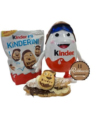 Cornetto con Nutella Ferrero, Nutella bianca e biscotti Kinder Règne