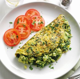 Veggie  and Avocado Omelet