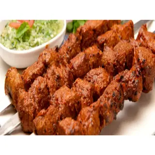 Mutton Seekh Kebab With Naan (8 Pieces), (Chef's Special)