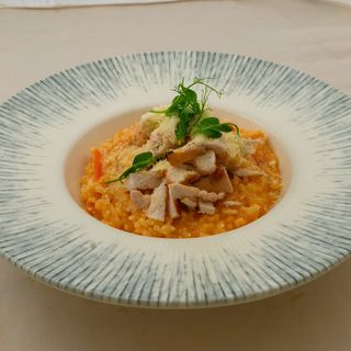 Chicken and tomato risotto