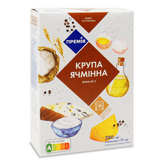 Крупа ячмінна «Премія» (4*70г/уп)