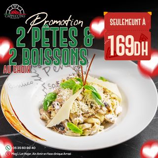 Offre Duo Pasta à 169dh!