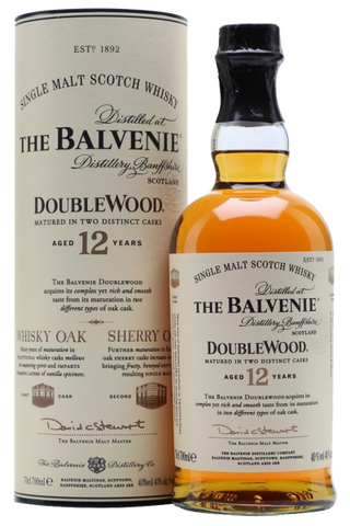 The Balvenie 12 Years Old Doublewood Single Malt Scotch Whisky 70cl (Ast.)