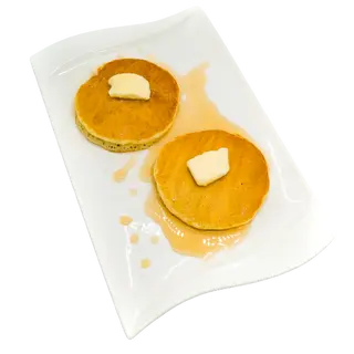Pancakes Orange, Citron, Miel, Confiture, Beurre.