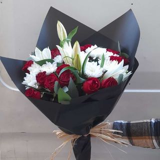 Lux Bouquet rouge et blanc