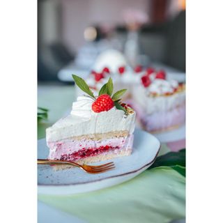 Malinowo - pistacjowa pokusa