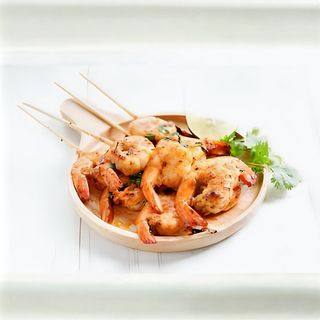 Brochette de Gambas + Frites