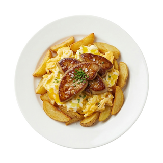 Huevos Rotos Con Foie Y Salsa Cremosa De Boletus