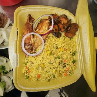 Fried-rice con pollo